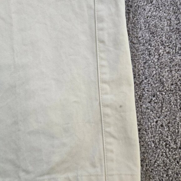 Orvis Pants Mens 36x30 Beige Khaki Straight Leg Pleated Chino Trousers‎ Slacks - Picture 5 of 10